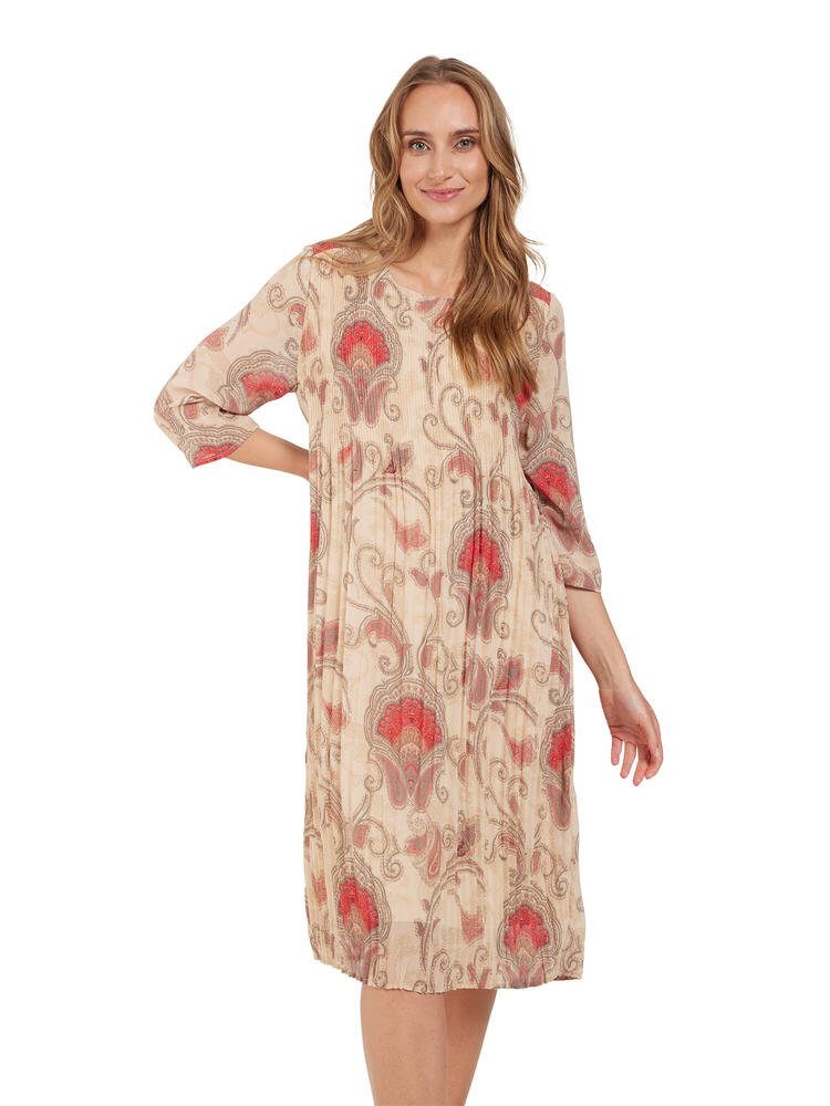 Kjole Plisseret Paisley Signature - Signature Kjole  - 5713242224510
