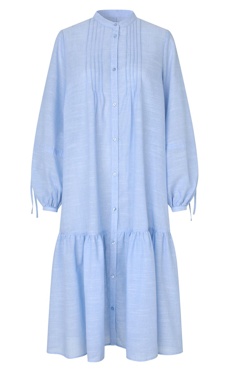 22 Blå Lollys Laundry Kjole Alanna Maxi Light Blue - Lollys Laundry Kjole  - 5712793456890