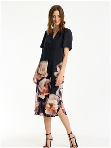 Sort Infront Kjole 999 Black - Infront Kjole  - 5714220402692