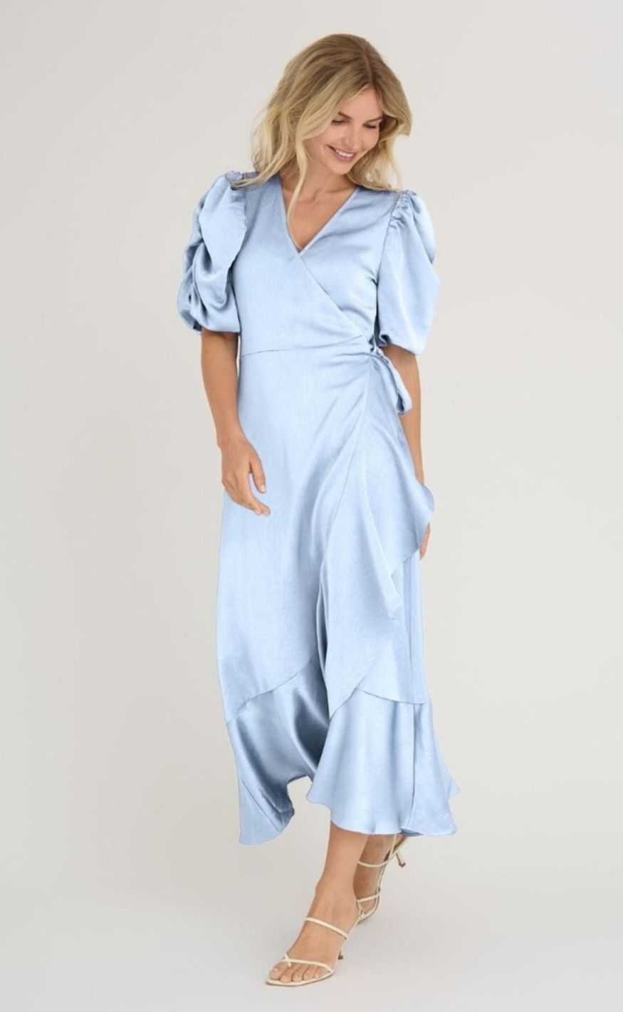 282 Blå View Kjole Sinda Light Blue - A-view Kjole  - 5714711430807