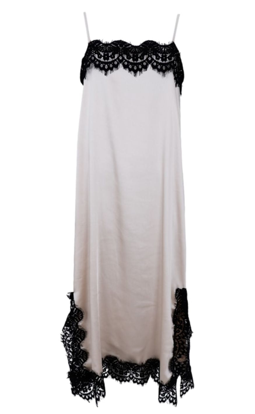 Sort Black Colour Kjole Evie Lace Pearl - Black Colour Kjole  - 5715077244558