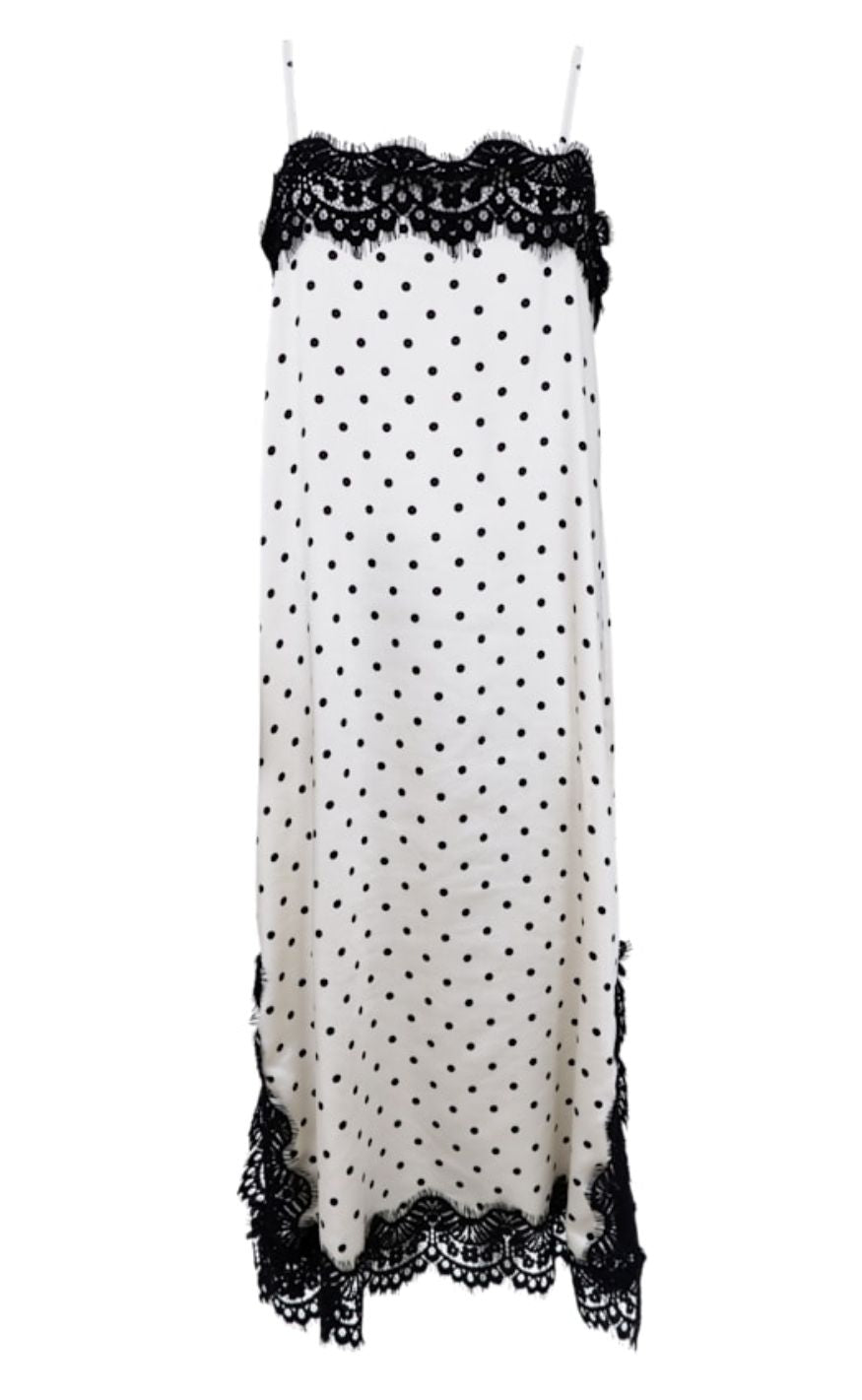 Hvid Black Colour Kjole Evie Lace White Dot - Black Colour Kjole  - 5715077244596
