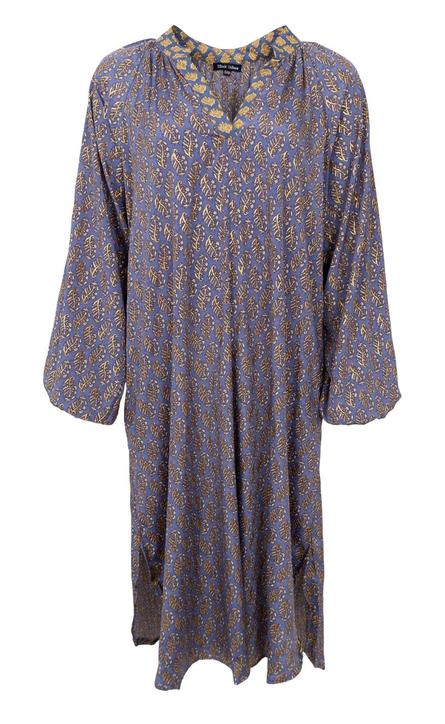 Sort Black Colour Kjole Luna Nelly Blue Mist Multi - Black Colour Kjole  - 5715077242042
