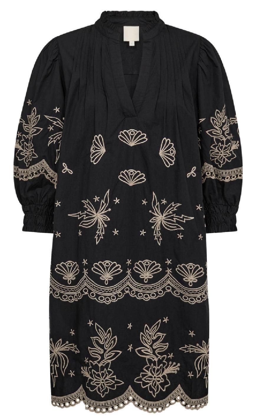 Sort Gossia Kjole Zaza Black Sand - Gossia Kjole  - 5715195115037