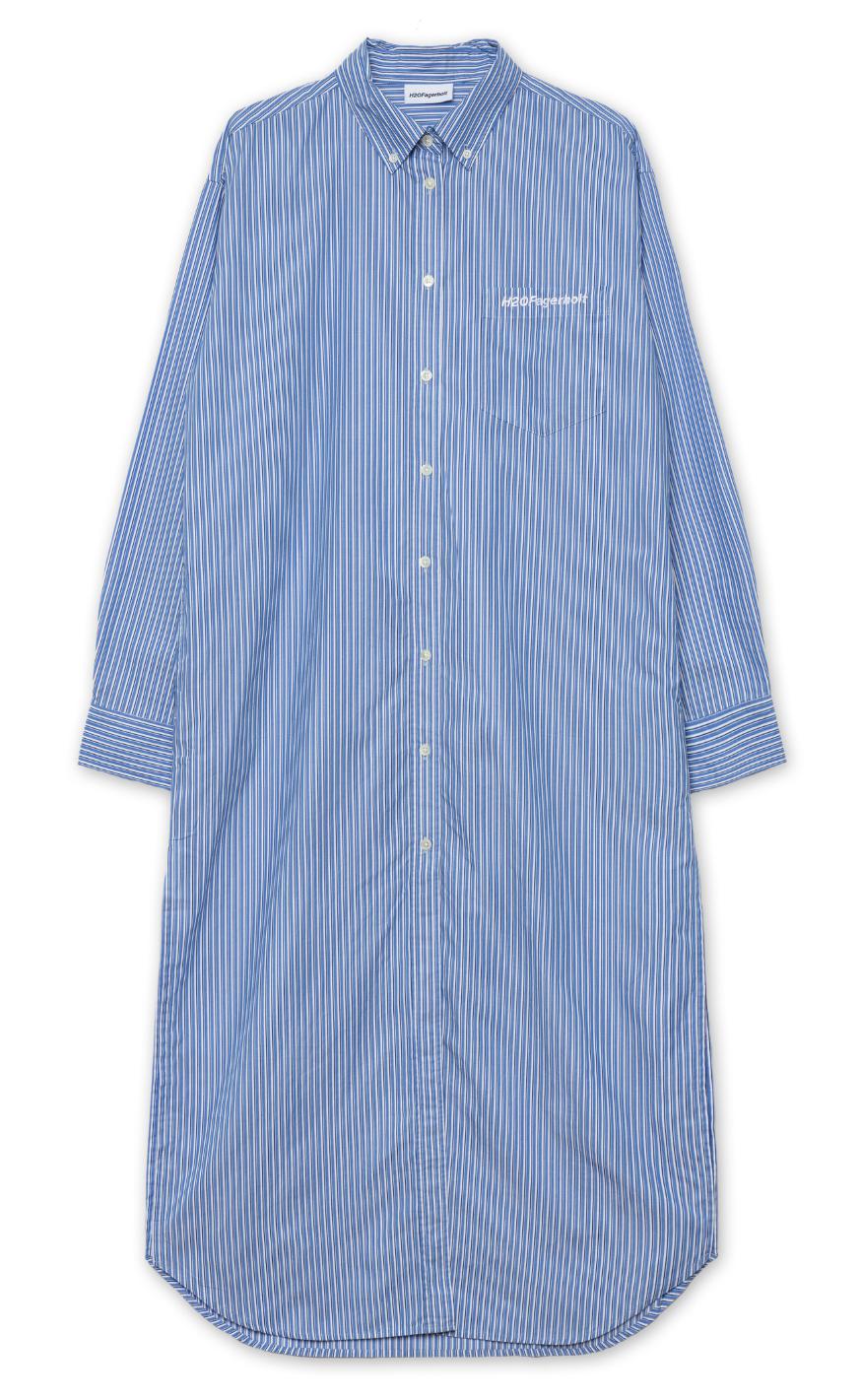 2513 Blå H2o Fagerholt Kjole Sunday Shirt Blue Stripe - H2o Fagerholt Kjole  - 5740024825160