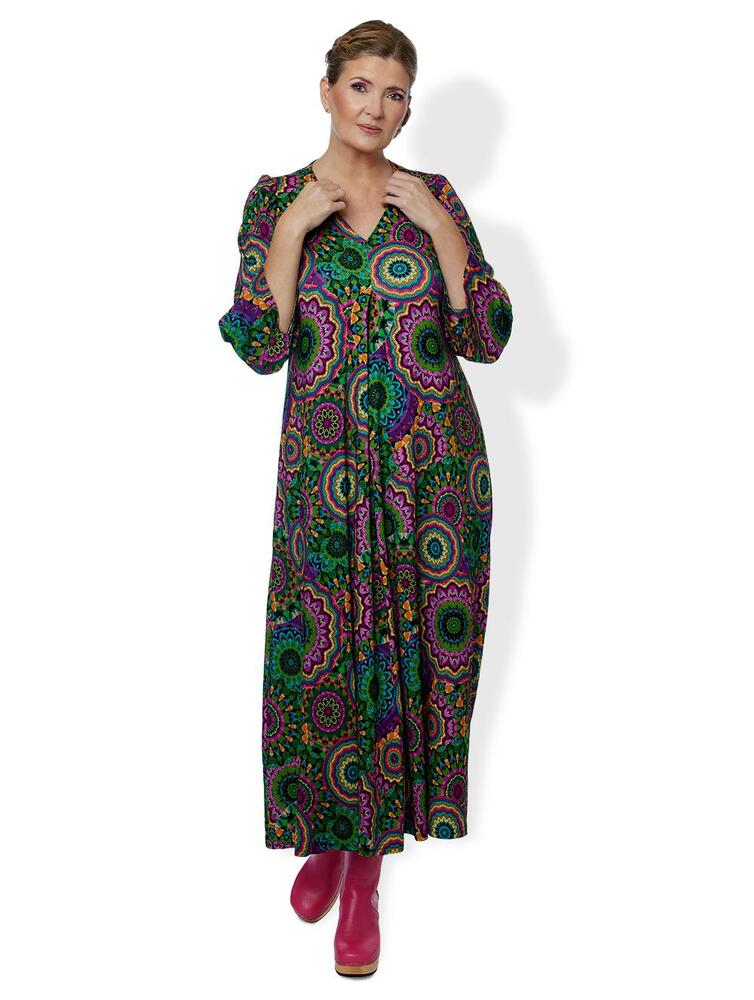 Grøn Kjole Green Crochetdress Dulillian Milde - Du Milde Kjole