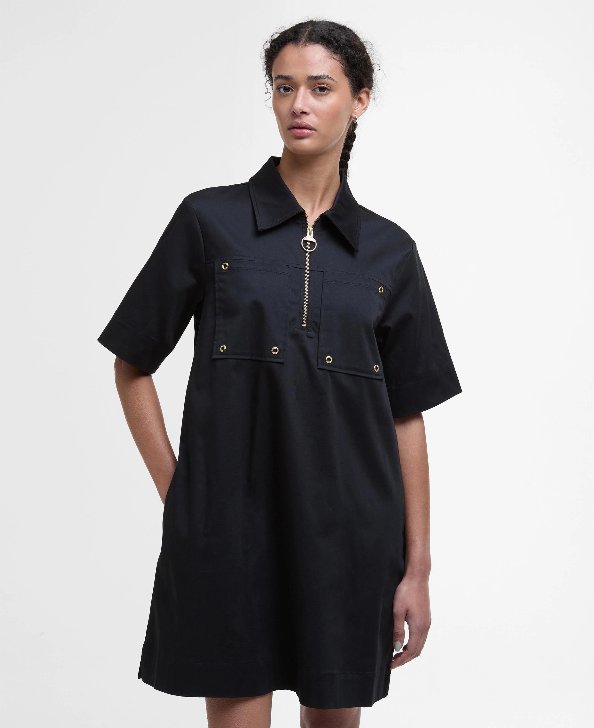 Sort Barbour Kjole Ettie Mini Black - Barbour Kjole  - 5020985757206