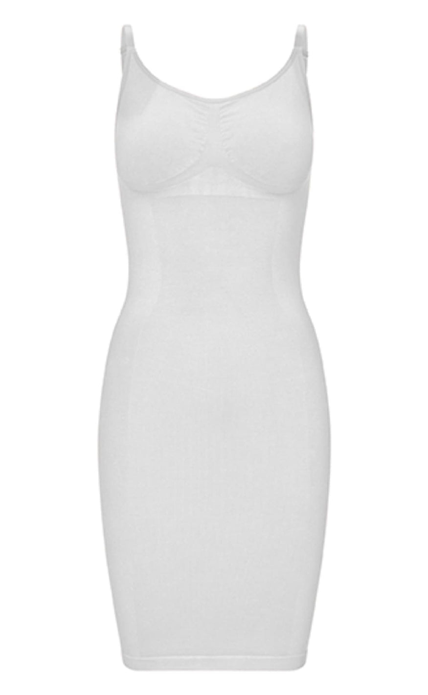 Hvid Lykkeland Atelir Kjole Slip White - Kjole  - 5740020303914