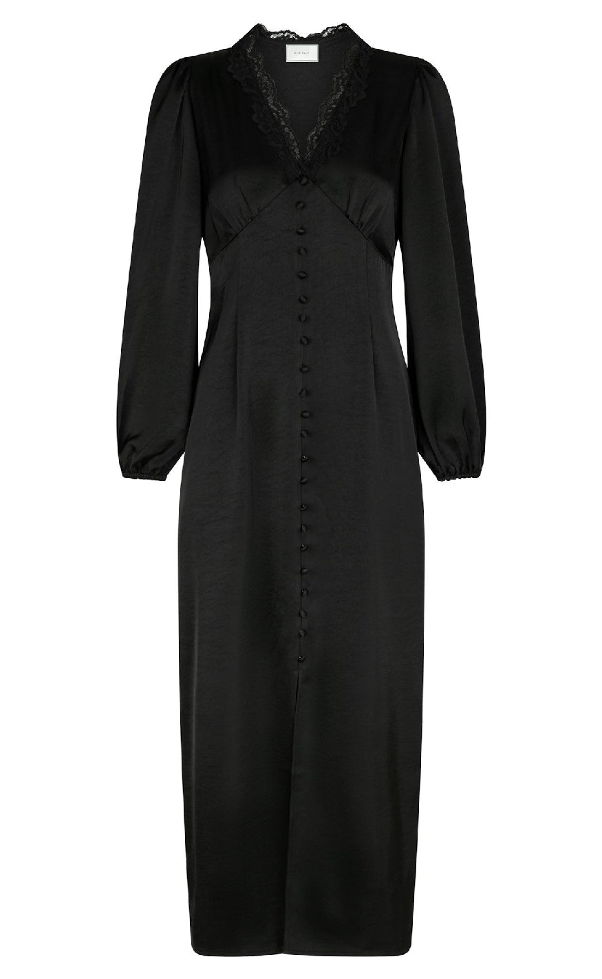 Sort Neo Noir Kjole Anio Heavy Sateen Black - Neo Noir Kjole  - 5715641371857