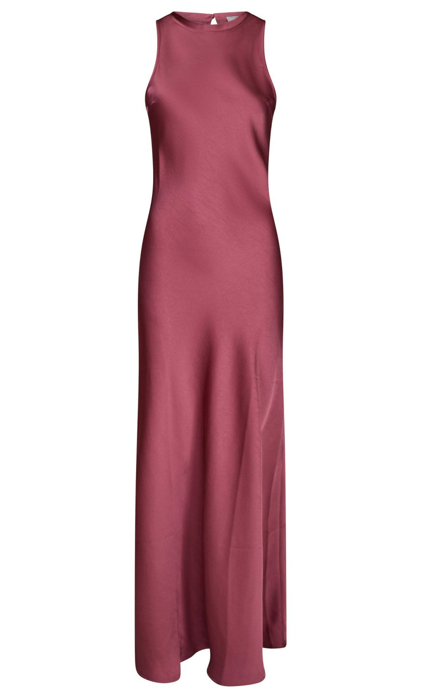 Pink Neo Noir Kjole Celinie Heavy Sateen Cherry - Neo Noir Kjole  - 5715641453898