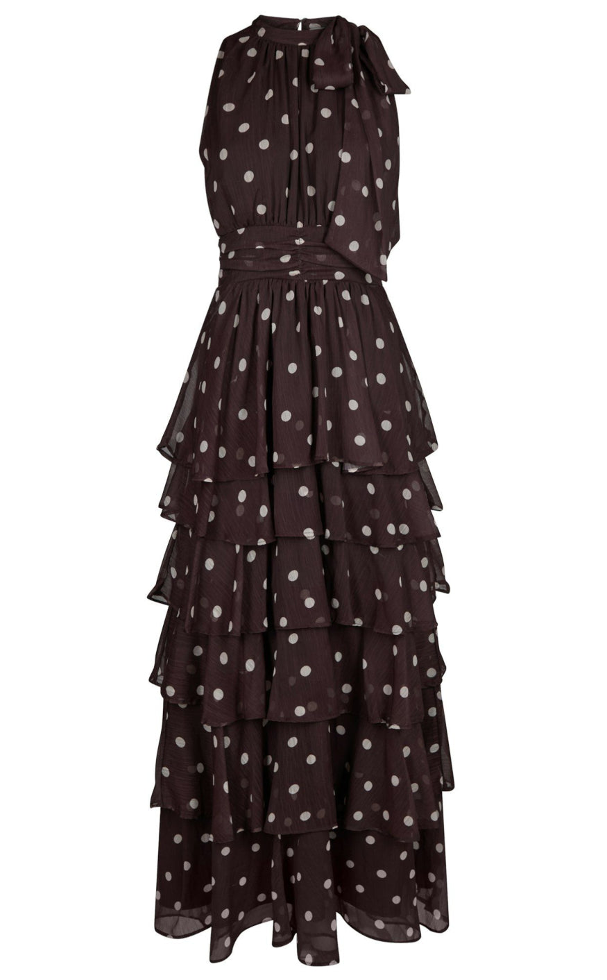 Brun Neo Noir Kjole Marli Big Dot Brown - Neo Noir Kjole  - 5715641456011