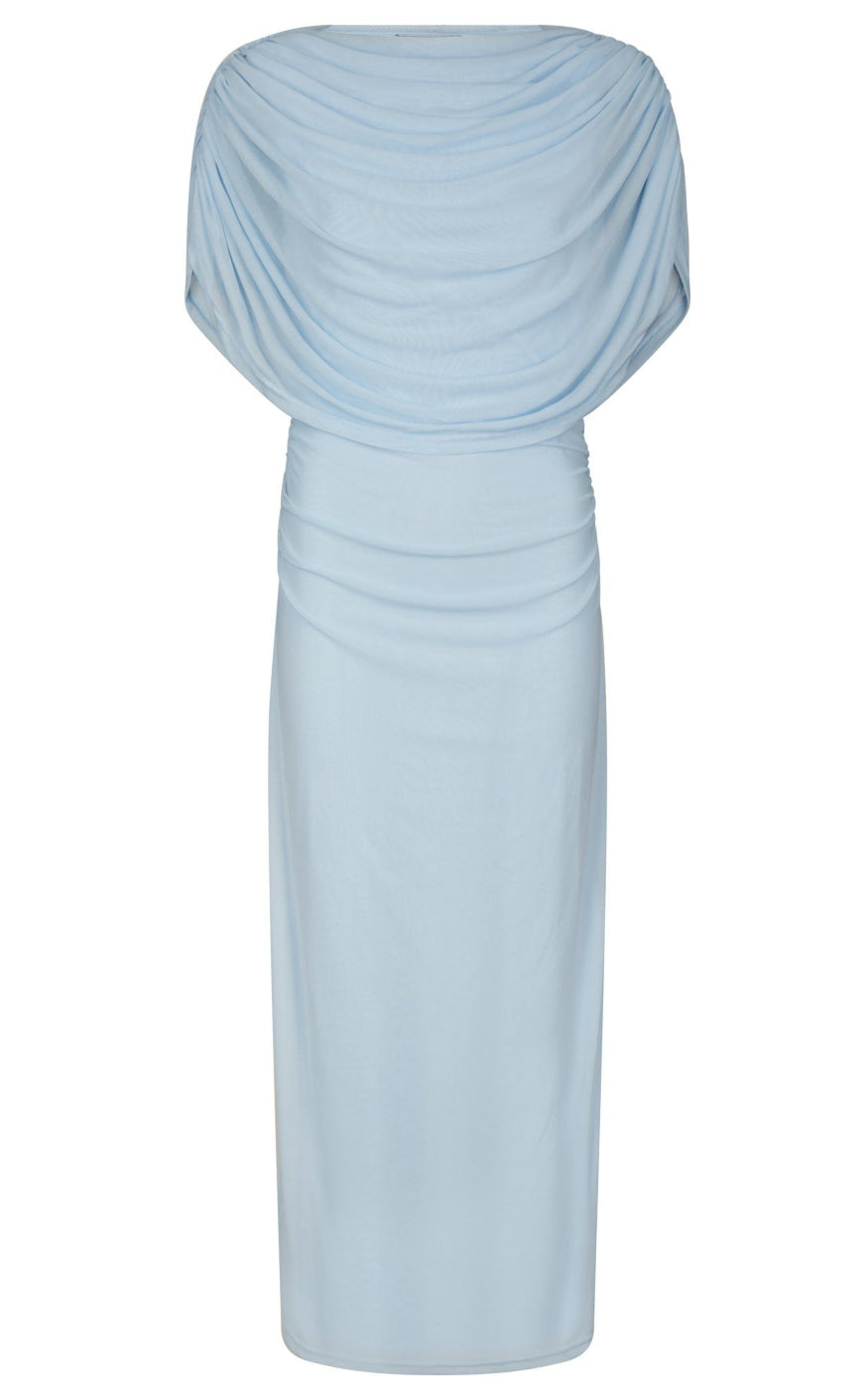 Blå Neo Noir Kjole Tottuna Long Drapy Light Blue - Neo Noir Kjole  - 5715641454819