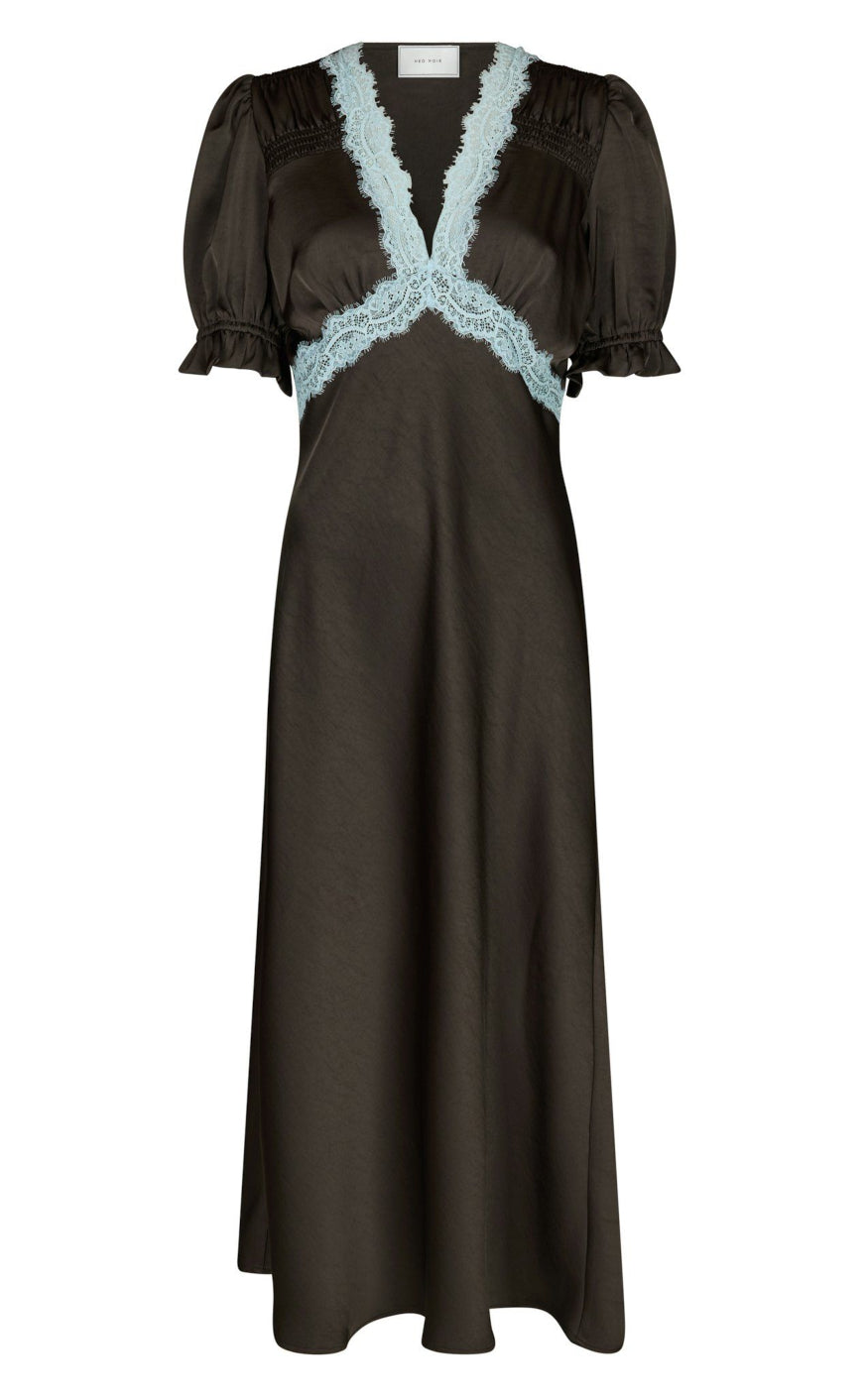 Dark Brun Neo Noir Kjole Vipe Lace Dark Brown - Neo Noir Kjole  - 5715641444827