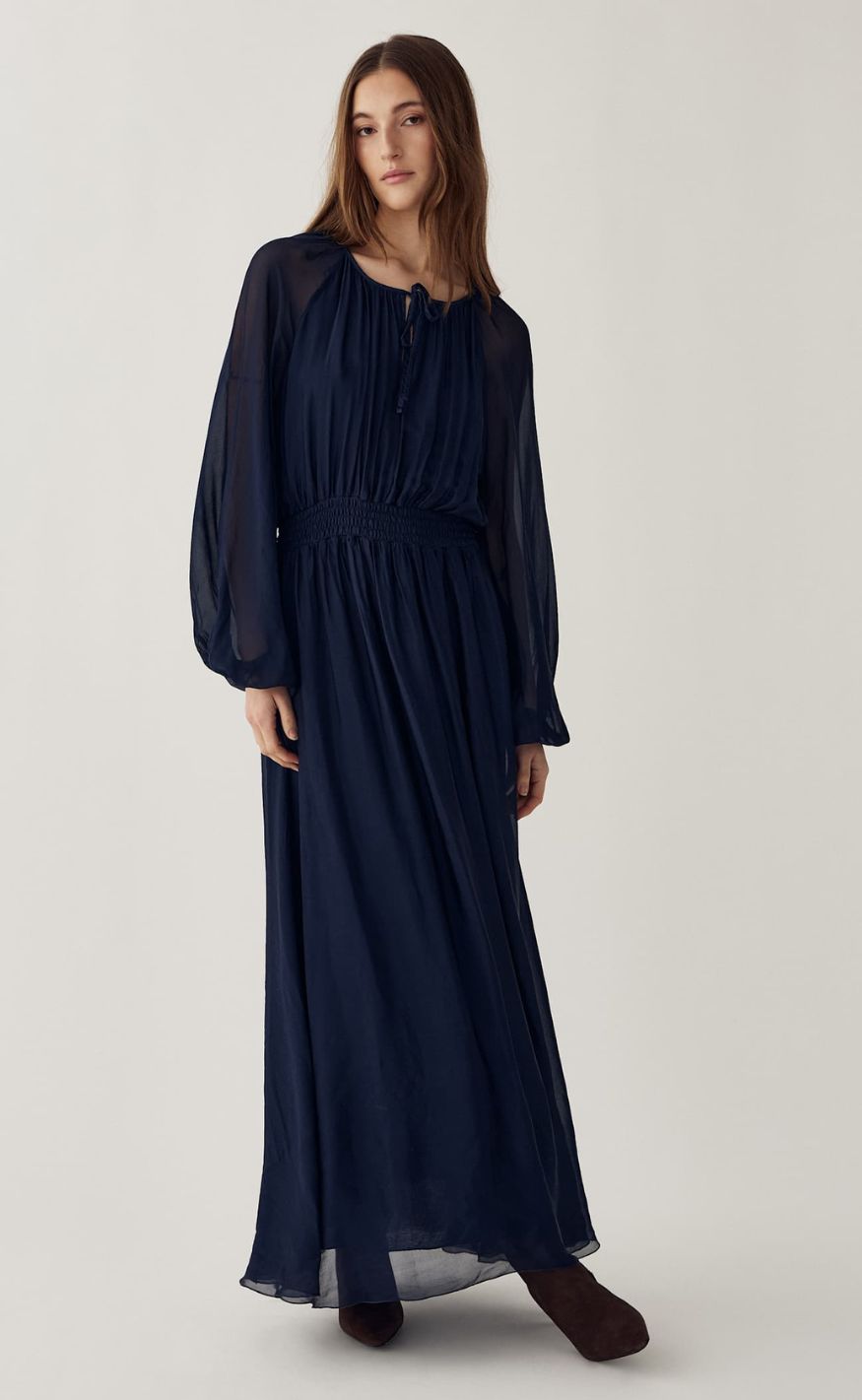 Navy/blå Noella Kjole Mariel Maxi Navy - Noella Kjole  - 5714694948573