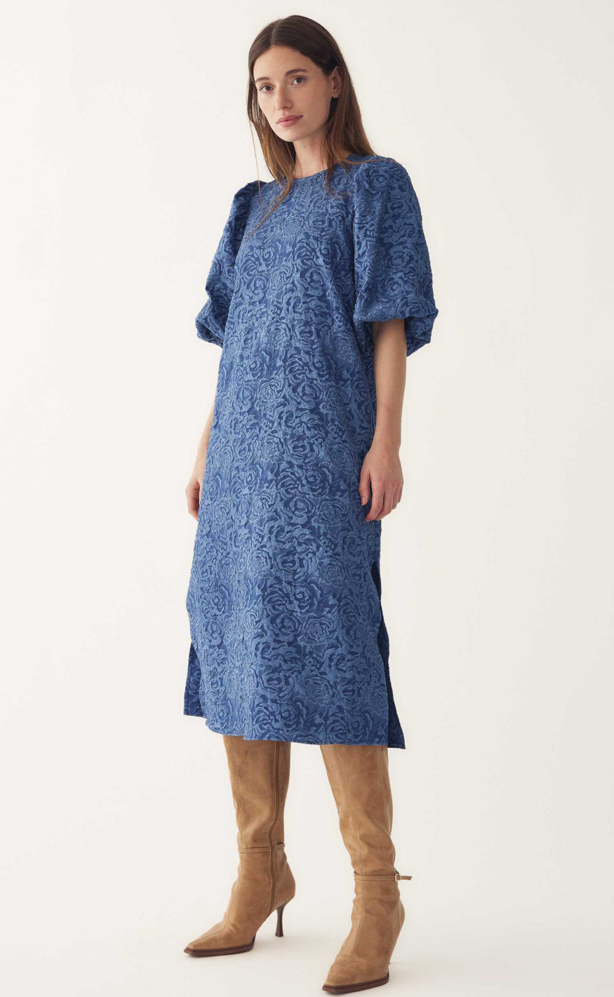 Dusty Blå Noella Kjole Pastis Dusty Blue - Noella Kjole  - 5714694934637