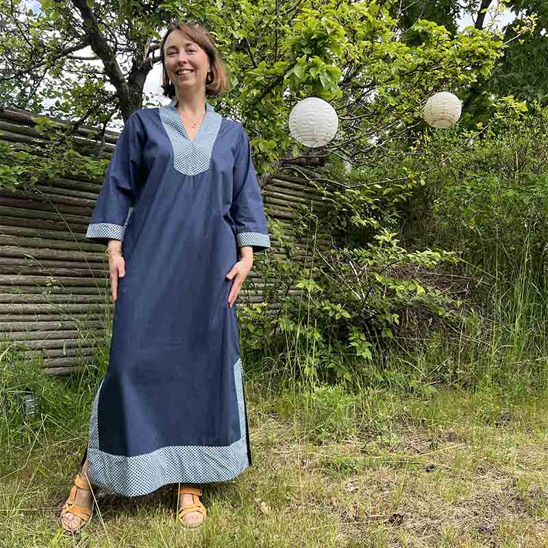 Kjole Str Blåtoner Ocean - Tibladin Kjole
