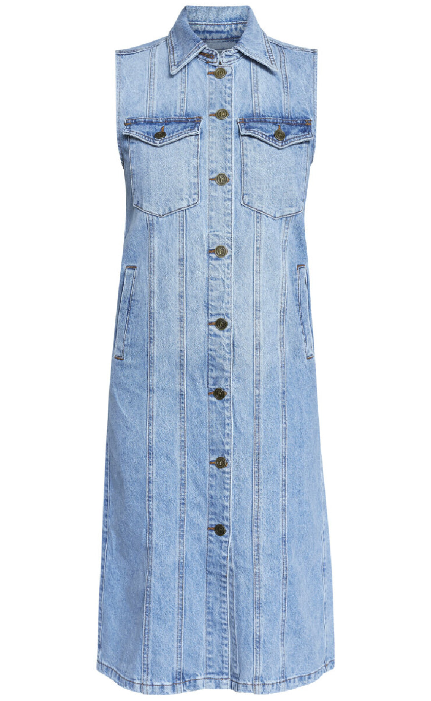 M. Denim Wash Sisters Point Kjole Faisa Denim Wash - Sisters Point Kjole  - 5714862631689