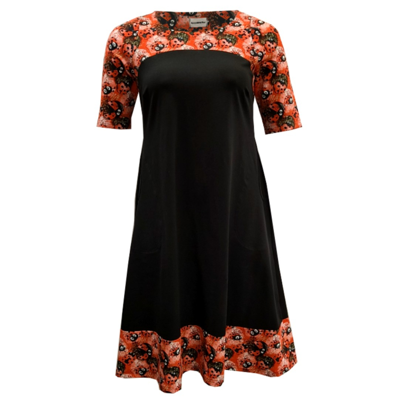 Rød Plus Size Kjole Saki Ladybug - Amamiko Kjole