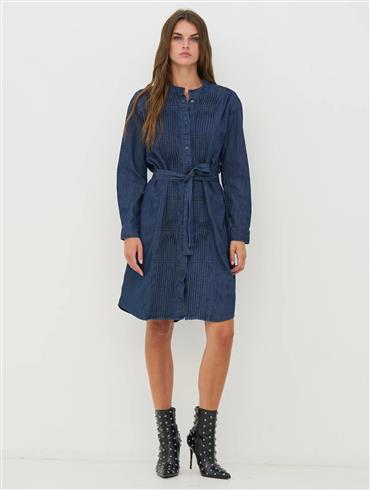 Blå N Denmark Kjole Blue Denim - Nü Denmark Kjole  - 5715593234323