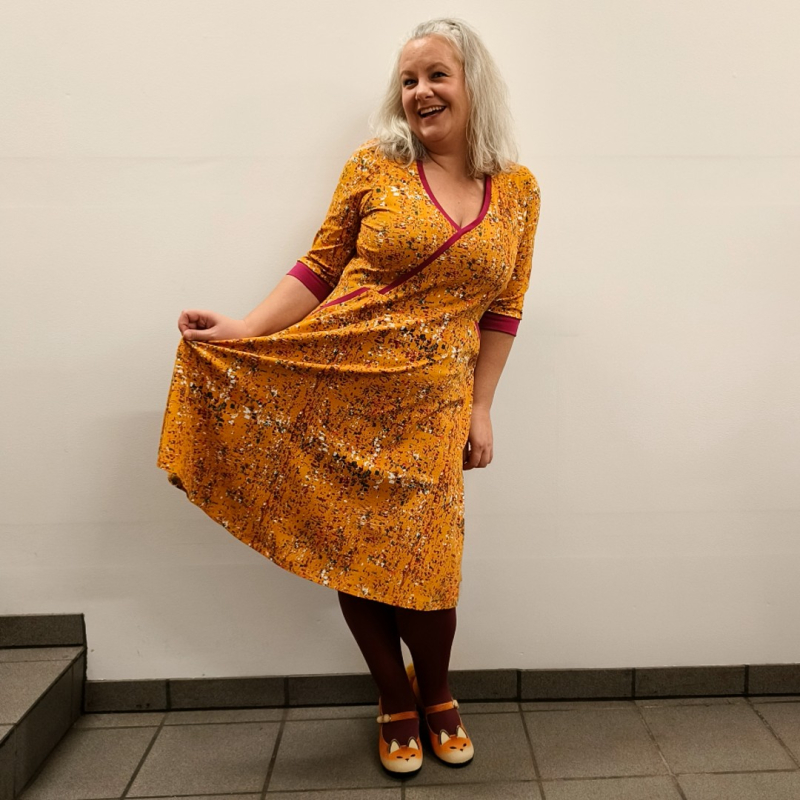 Gul Plus Size Kjole Bika Curry Tassels - Amamiko Kjole