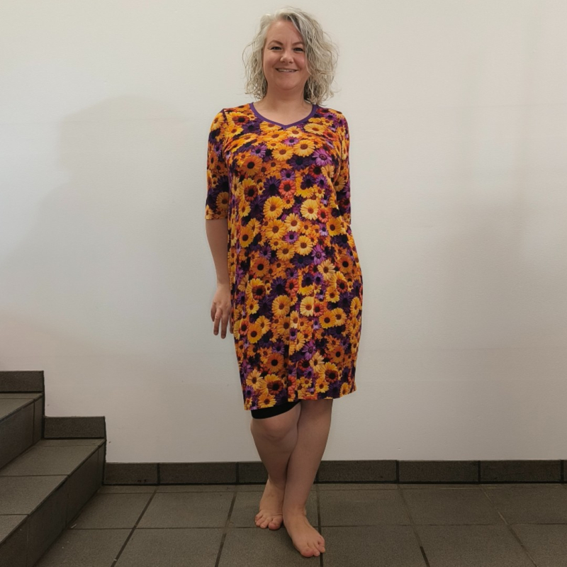 Lilla Plus Size Kjole Coco Bamboo Flower - Amamiko Kjole