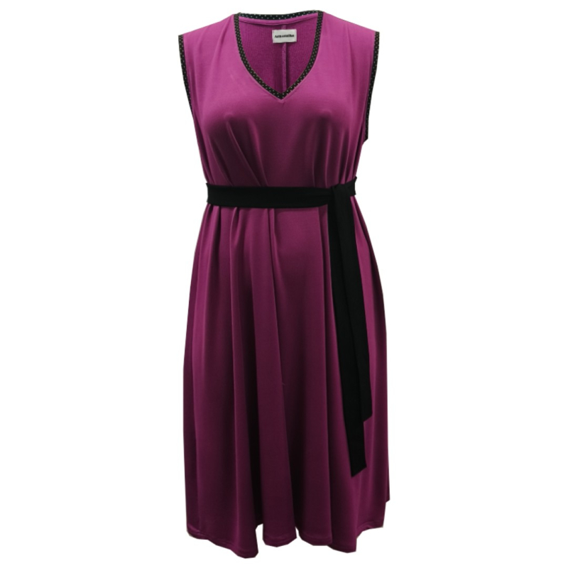 Lilla Løs Plus Size Kjole Moon Soft Cyclam - Amamiko Kjole