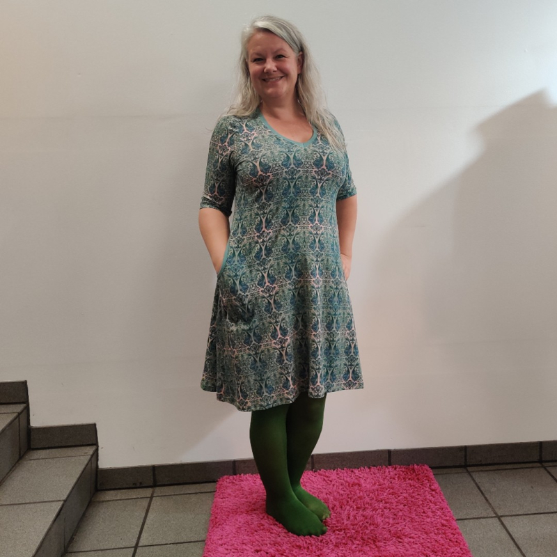 Grøn Plus Size Kjole Tulla Mint Baroque - Amamiko Kjole