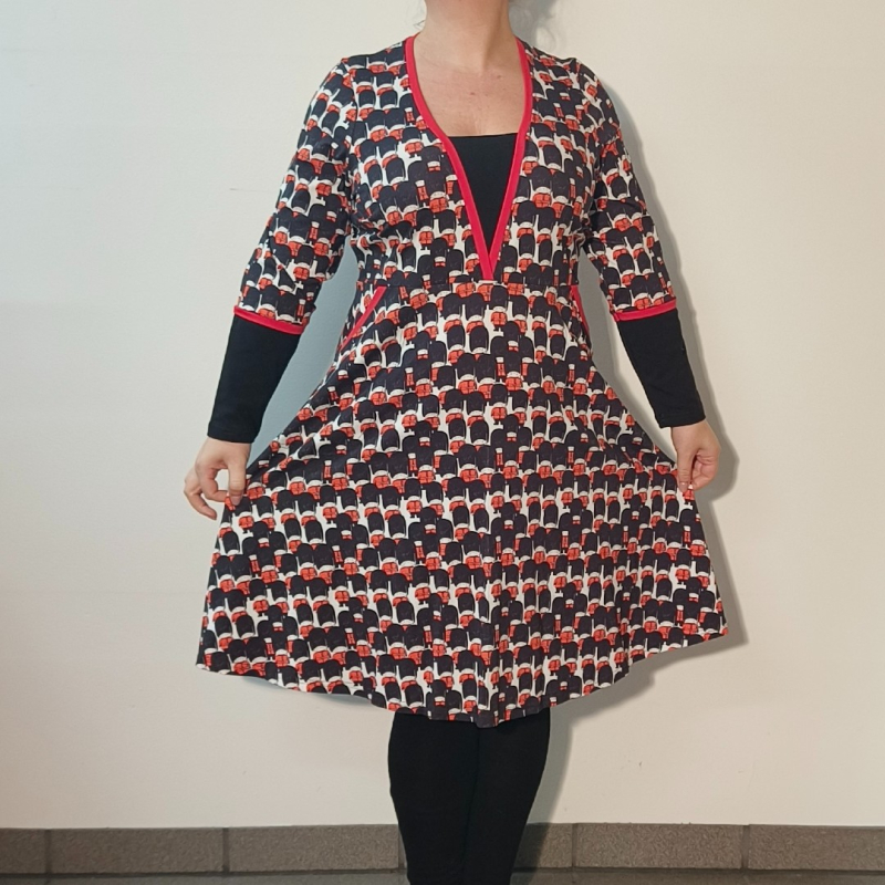 Rød Plus Size Kjole Ama Guards - Amamiko Kjole