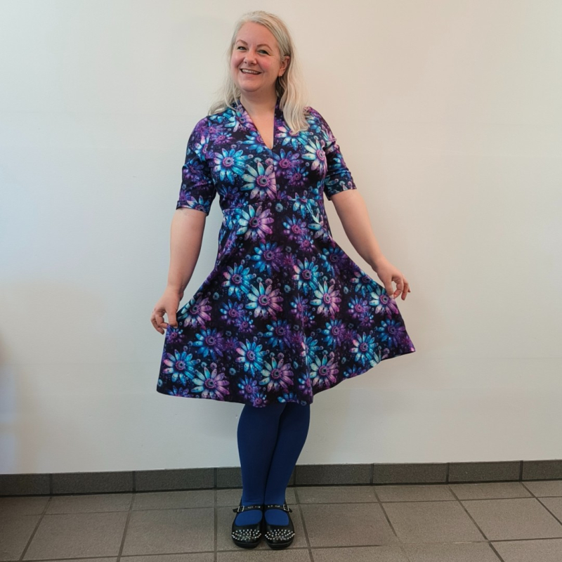 Lilla Plus Size Kjole Takasaki Purple Passion - Amamiko Kjole