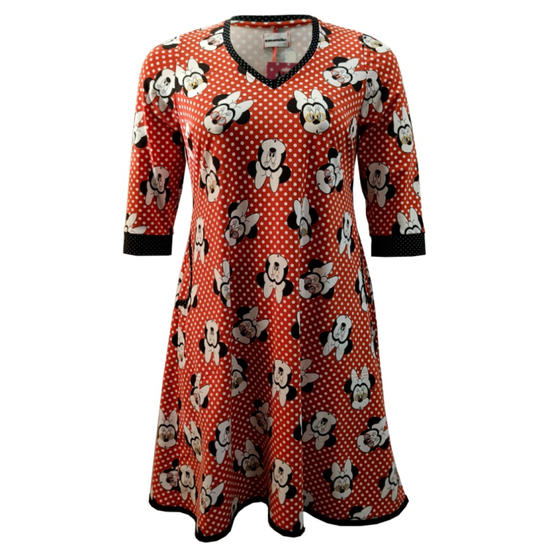 Rød Plus Size Kjole Tulla Red Mouse - Amamiko Kjole