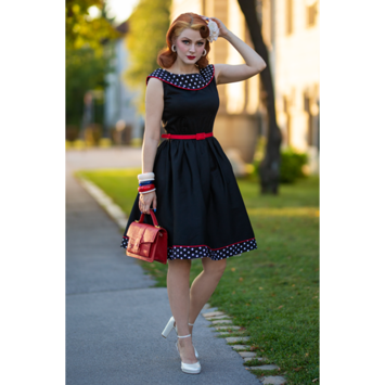 Sort Kjole: Cindy Black Retro - Kjole