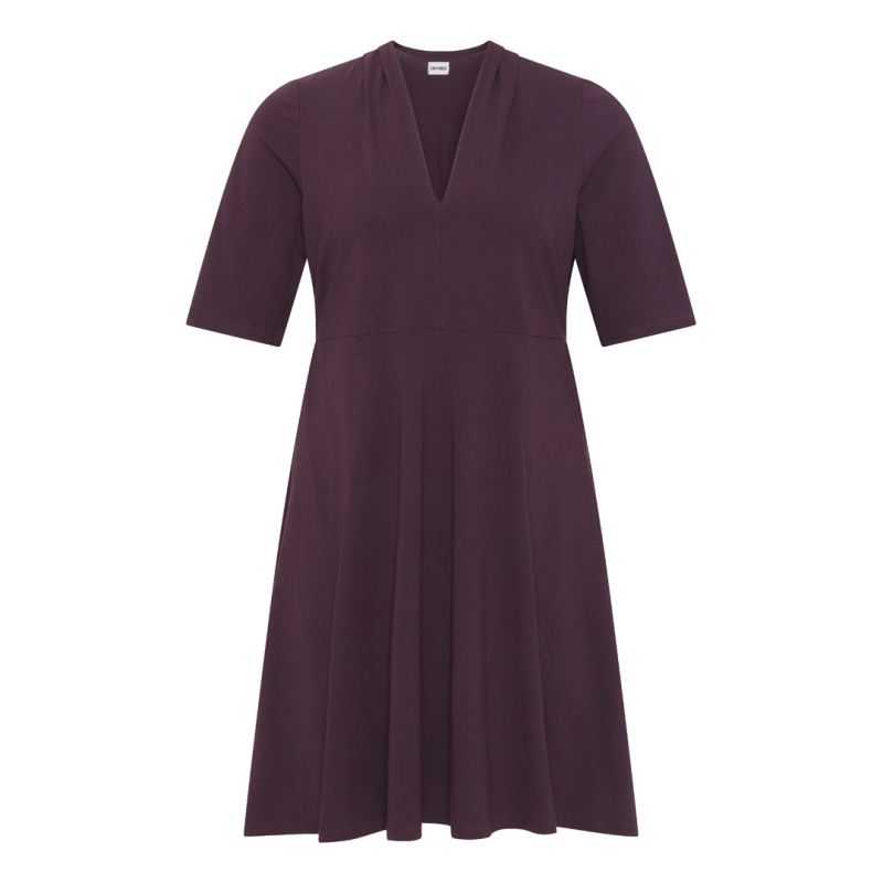Lilla Takasaki Kjole Aubergine - Amamiko Kjole